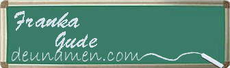 Franka Gude Visitenkarte
